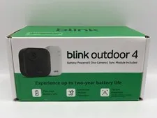 NEW Blink Outdoor 4 (4th Gen) Smart Security Camera Wire Free W/ Sync Module