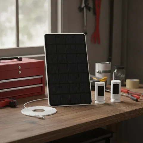 Ring Camera Solar Panel Compatible with Stick up Cam Battery Spotlight Plus