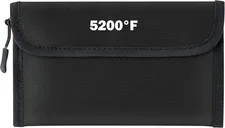 5200°F Water Resistant Fire Proof Money Bag 3 Layers Of Heat Insulated 7.9"x5"