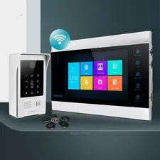 HOMSECUR 7" Wired WIFI Video&Audio Home Intercom Card Access for Home Security