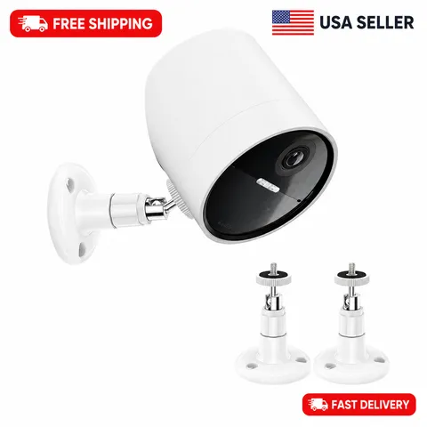 2 Pack Wall Mount Compatible with SimpliSafe Outdoor Security Camera, 360° Rot