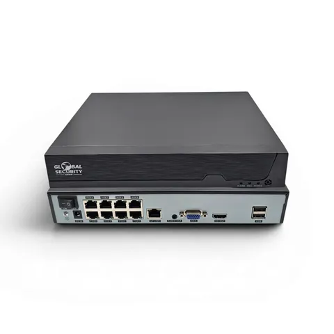 GSS Ultra NVR 8 Channel PoE 4K IP Video Recorder Integrated AI Switch