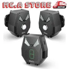 Solar Wireless Driveway Alarm 2000ft Range Motion Sensor 1 Receiver 2 Sensors
