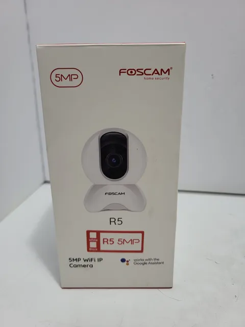 Foscam R5 5MP WiFi IP Camera Pan Tilt Alexa Night Vision New 