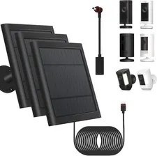 3 Pack - Solar Panel for Security Camera Spotlight Cam Plus/Pro(Battery) Stick u