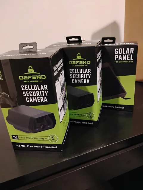 Tactacam Defend Cellular Wireless Surveillance Camera (x2) w/ Solar Panel