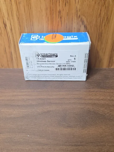 Interlogix TX-E221 Recessed Wireless Door/Window Sensor 319.5MHz New Sealed 