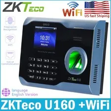 ZKTeco U160 WiFi TCP/IP Fingerprint Face Recognition Time Attendance 3" Screen