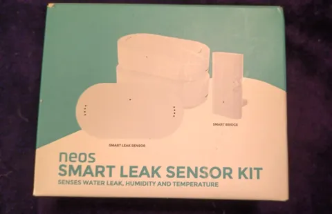 Neos N-LSP-US1 Smart Leak Sensor Kit, 3 Sensors, Smart Bridge, Wireless New