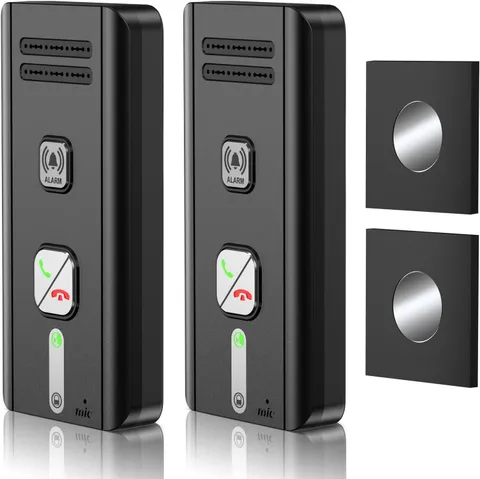 Wireless Intercom System 2-Way Audio Hands-Free Home 1600ft Long Range Black