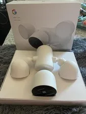 Google Nest Cam with Floodlight - Wired Outdoor Smart Home Security Camera