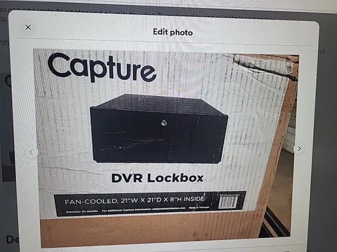 Capture R2-DVRLCKB2 Fan-Cooled DVR Lock Box, 120VAC (Replaces DVR-LB1)