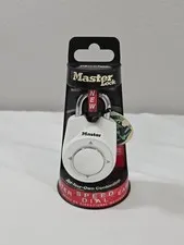 Master Lock Speed Dial Resettable Combination 1500iD Directional Movement White