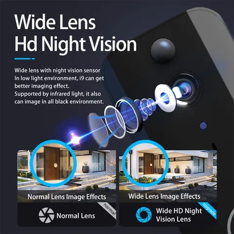 Smart Doorbell Ring Door Camera With Motion Detection WiFi Wireless Video B ESSP