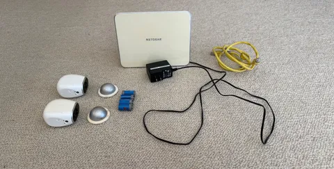 NETGEAR Arlo Base Station VMB3000 and 2 Wi-Fi Security Cameras
