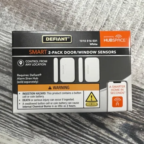 BULK LOT 10 Defiant Smart Door Window Sensor 2-Packs 20 Total Hubspace White NEW