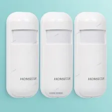 3pcs PIR Motion Sensor For Home Security Alarm System Wireless 433Mhz White