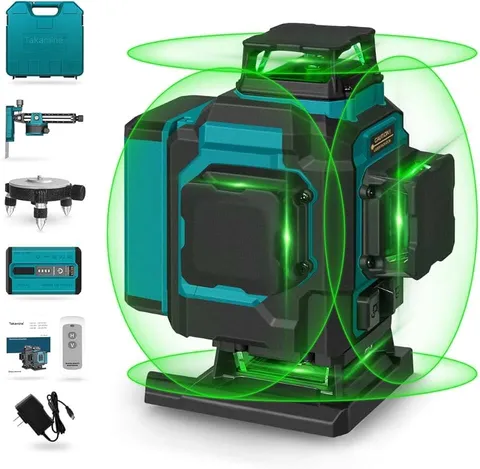 Takamine 16 Lines Green Laser Level Pro, 4x360° 4D Green Cross Line
