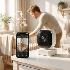 2K HD Wireless Indoor Camera with Night Vision and Two Way Audio