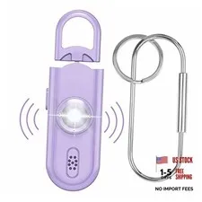 Safe Sound Personal Safety Alarm for Women, 130 dB Loud Siren with SOS Purple