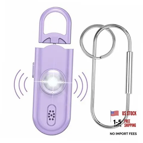 Safe Sound Personal Safety Alarm for Women, 130 dB Loud Siren with SOS Purple