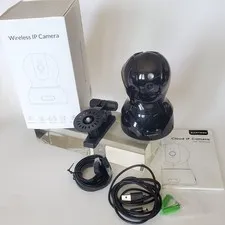 Kamtron Cloud IP Camera model 826 black 1080P security wifi ethernet