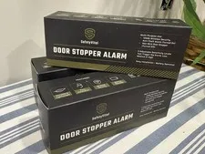 SafetyVital Door Alarm 120 dB Battery Powered Black SV-DOORALM-001