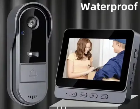 Outdoor Wifi Video Intercom Night Vision HD Monitor Wireless Audio Video