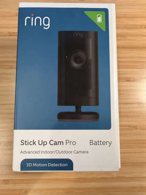 Ring Stick Up Cam Pro Battery In/Outdoor Security Camera NEW SEALED BLACK
