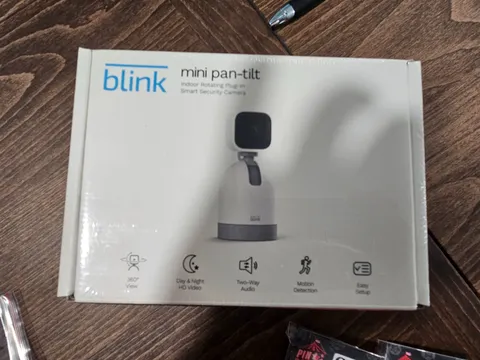 Blink Mini Pan-Tilt Indoor Smart Security Camera 1080p HD White Brand New Sealed