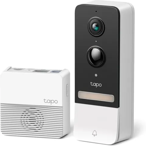 Tapo Tp-Link Smart Video Doorbell Camera, Chime Included, 2K 5MP, Color Night Vi