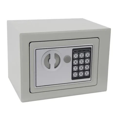 9" Digital Electric Keypad Safe Box Light Gray Password Cash Gun Home Office US