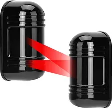 Dahszil Dual Laser Alarm Beam Sensor,300M Outdoor 60M Infrared Detector