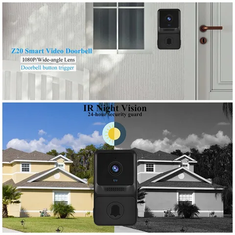 1080P High Resolution Visual Smart Security Doorbell Camera Wireless V CX4