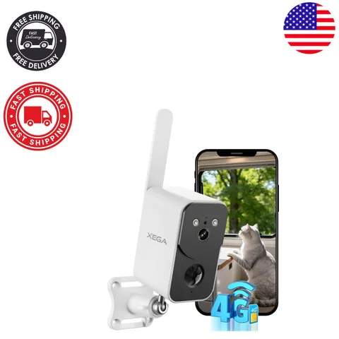 Waterproof 4G Surveillance Camera with 3MP HD Resolution & Night Color