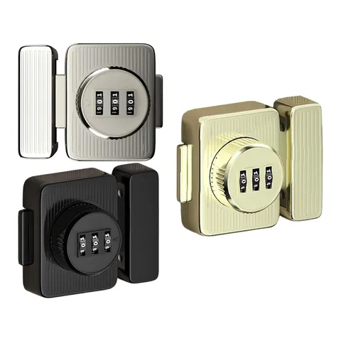 Password Rotary Hasp Lock Combination Lock Zinc Alloy Gate Twist Knob Hasp Latch