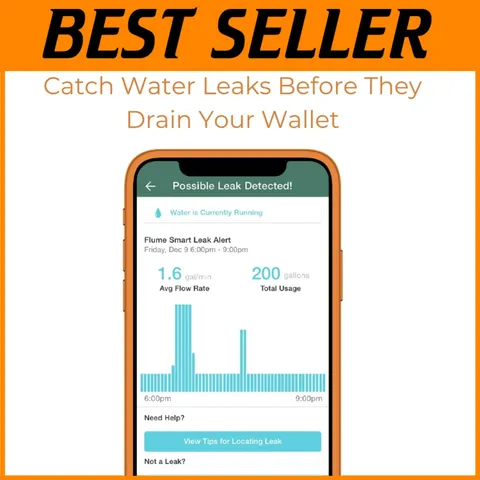 Smart Water Usage Monitor - Real-Time Tracking & Leak Alerts