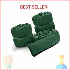 5 Pcs Water Barrier 5 ft x 6.5 Inch Flood Barriers for Home Reusable Absorbent F