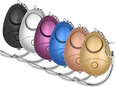 Personal Safety Alarm, 6 Pack 140DB Personal Security Alarm Keychain with LED Li