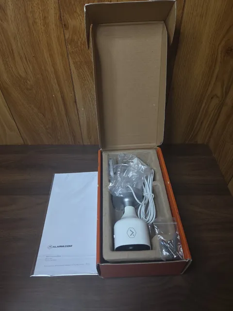 Alarm.com ADC-V723 Outdoor Wi-Fi Camera New Open Box White HDR Wide Angle