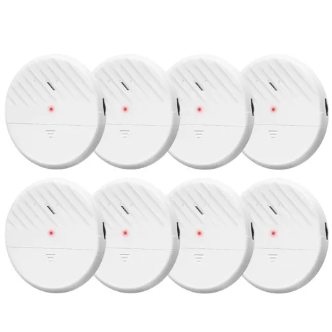 Glass Break Sensor Alarm 125dB Ultra-Slim Wireless Glass Break Detector Windo...