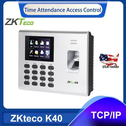 ZKteco K40 Access Control Clock Biometric Fingerprint Time Attendance US Stock