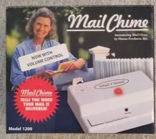 Hanna Products Mail Chime Wireless Mailbox Alert Sound & LED Light NEW