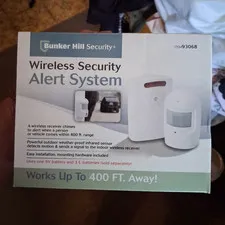 Bunker Hill Security Wireless Motion/PIR Alert System Indoor/Outdoor White 93068
