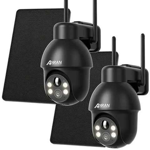 Solar-Powered 5MP PTZ Wireless CCTV Security Cameras Outdoor Color Night Vision