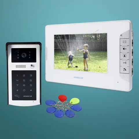 7inch Wired Video Security Door Phone Electric Lock Supported for Home Security