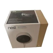 NEST Cam Outdoor Security Camera Model #NC2100ES-Factory Sealed Links to Google 
