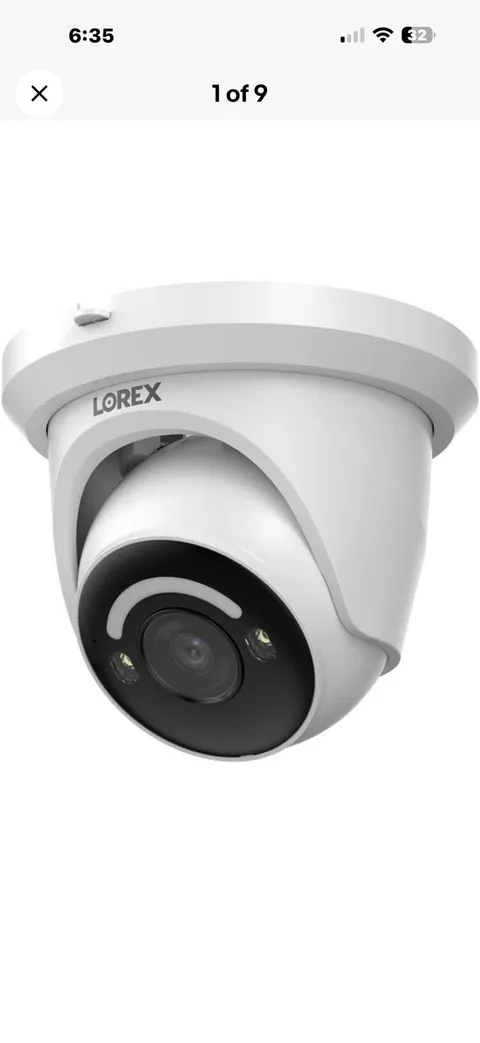 Lorex 4K IP 8MP PoE Add-On Dome Outdoor/Indoor Security Camera