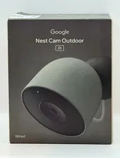 GOOGLE Nest Cam Outdoor 2K Wired HDR Wi-Fi Outdoor Color Camera Hazel - NEW