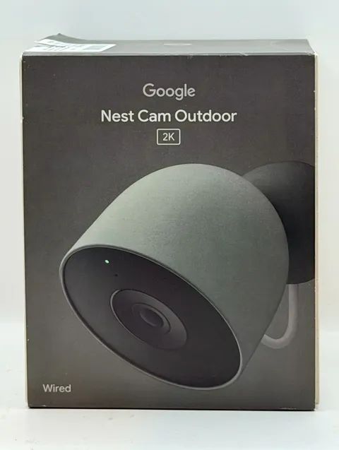 GOOGLE Nest Cam Outdoor 2K Wired HDR Wi-Fi Outdoor Color Camera Hazel - NEW